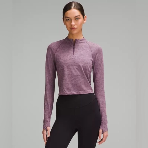 Lululemon Swiftly Tech Mockneck Half Zip 2.0 *Race Length Grape Thistle - Picture 1 of 11